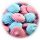 Cukor habcsók 24 db (kék-pink)
