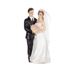 Nászpár 10cm virágcsokros