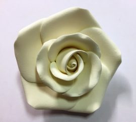 Rózsa XL 8cm - Fehér