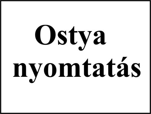 .Torta ostya nyomtatás négyzet,téglalap 20cm-ig