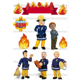 Torta ostya - Sam a tűzoltó mix A4 2.