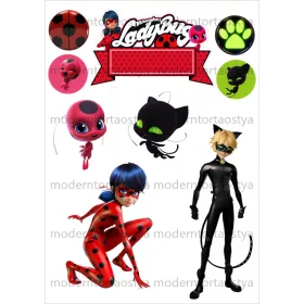 Torta ostya - Miraculous mix A4 1.