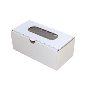 Süteményes doboz ablakos papír 10cm*20cm*8cm