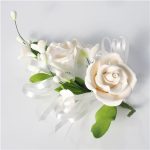 Cukorvirág Rózsacsokor fehér
