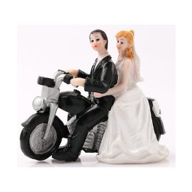 Nászpár 12cm "Motoros"