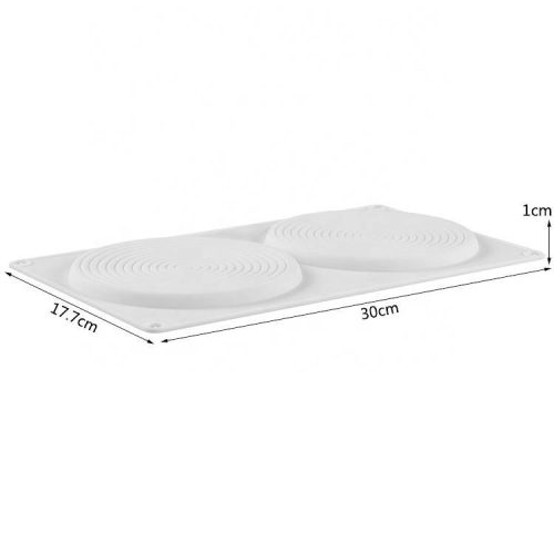 Szilikon csoki öntőforma - Spirál nagy 14cm