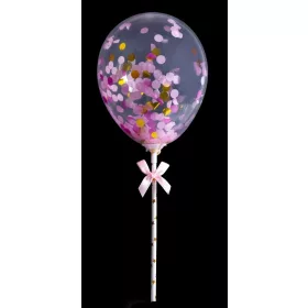 Tortadekoráció lufi beszúró - 2. Rózsaszín