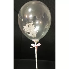 Tortadekoráció lufi beszúró - 6. Ezüst