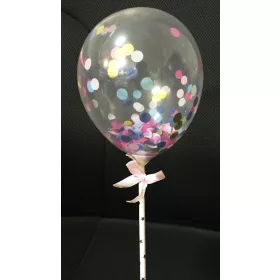 Tortadekoráció lufi beszúró - 7. Színes mix