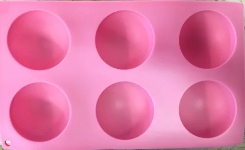 Mousse szilikon forma - Félgömb sima 6db-os nagy 7cm