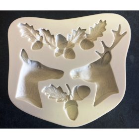 Szilikon forma - Szarvas pár