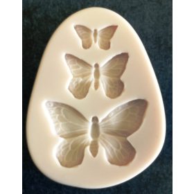 Szilikon forma - Pillangó 3db-os