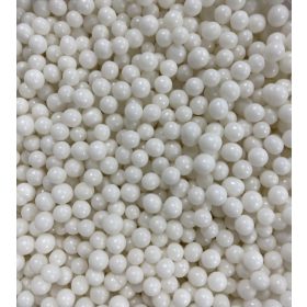 Dekor cukorgyöngy  7mm fehér - 100g