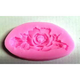 Szilikon forma - Rózsa+levél