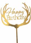   Torta beszúró " Happy Birthday" - 48.      10db!!!