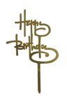 Torta beszúró " Happy Birthday" - 39.   10db!!!