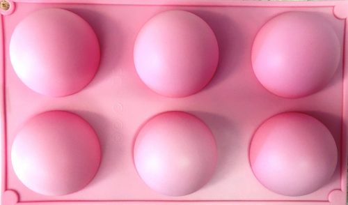 Mousse szilikon forma - Félgömb sima 6db-os (5cm)