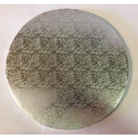 Torta dob 20cm mintás ezüst