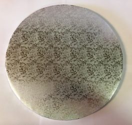 Torta dob 35cm mintás ezüst