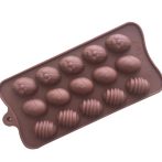 Szilikon csoki öntőforma - Húsvéti tojás 15db-os