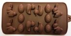 Szilikon csoki öntőforma - Húsvét (tojás,nyúl,kacsa)