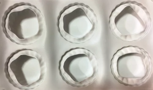 Mousse szilikon forma - Lapított bordázott (samurai)