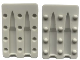 Szilikon forma - Töltények (2db)  3D