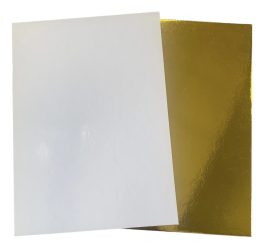 Torta alátét téglalap 25*35cm Arany-Fehér (3mm,kétoldalas)