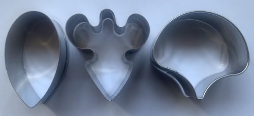 Fondant / Marcipán kiszúró - Orchidea (3db-os fém)