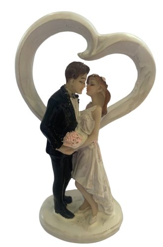 Nászpár 12cm "Szíves"