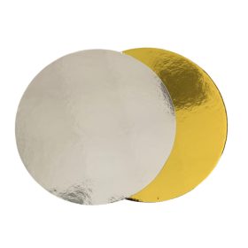 Torta alátét kerek 20cm Arany-Ezüst (3mm,kétoldalas)
