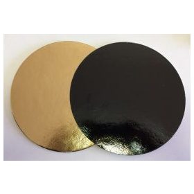 Torta alátét kerek 40cm arany-fekete (3mm,kétoldalas)