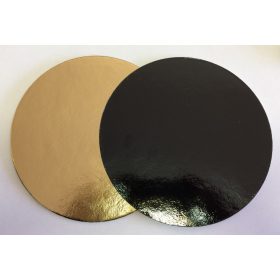 Torta alátét kerek 16cm arany-fekete