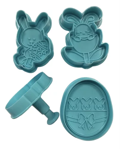Fondant / Marcipán rugós kiszúró - Húsvét 2. 4db-os készlet