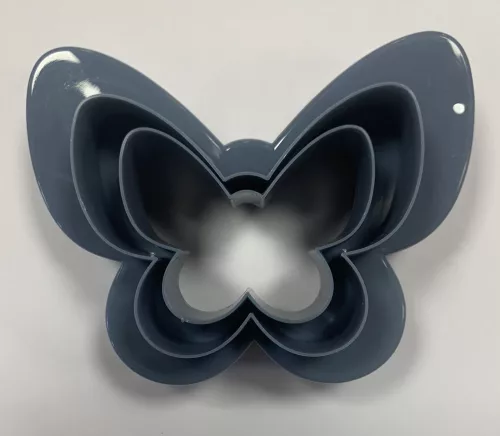 Fondant / Marcipán kiszúró - Pillangó kétoldalú