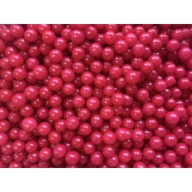 Dekor cukorgyöngy  5mm Piros - 100g