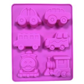 Szilikon forma - Vonat (6db)
