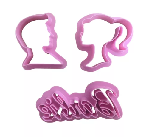 Fondant / Marcipán kiszúró - Barbie 3db-os készlet
