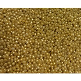 Dekor cukorgyöngy  2mm fényes arany - 100g