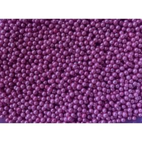 Dekor cukorgyöngy  2mm metál rózsaszín - 100g