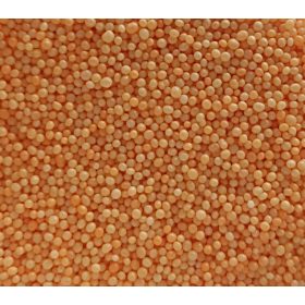 Dekor cukorgyöngy  2mm narancssárga - 100g