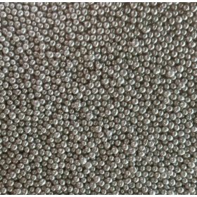 Dekor cukorgyöngy  2mm fényes ezüst - 100g