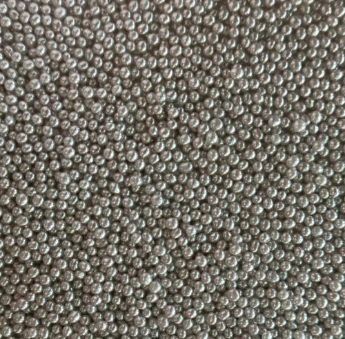 Dekor cukorgyöngy  2mm fényes ezüst - 100g