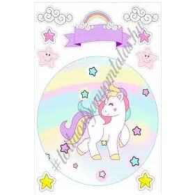 Torta ostya - Unikornis A4 1.