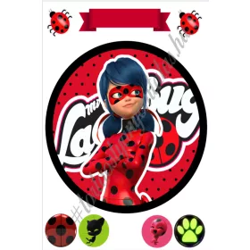 Torta ostya - Miraculous  A4 2.