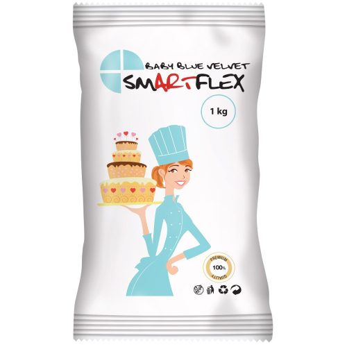 Fondant Smartflex velvet Baby Blue 1 Kg