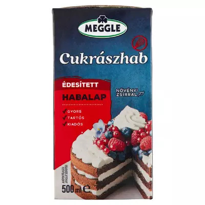 Meggle cukrászhab habalap 500ml