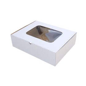 Süteményes doboz ablakos papír 35cm*45cm*12,5cm