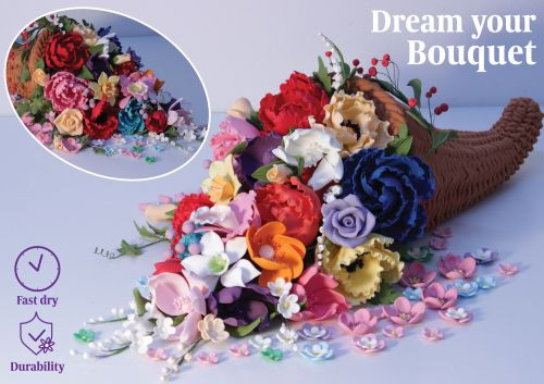 Lumea cukorvirág massza - Égszínkék 500g