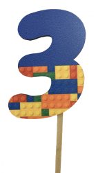 Fa tábla szám - Lego "3"